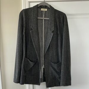 Gray Modern Blazer Softly Tailored Minimalist Design